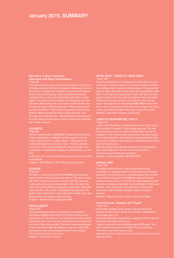 January 2015, SUMMARY