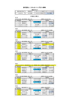 高円宮杯U－13サッカーリーグ2014静岡