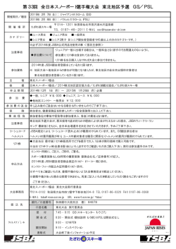 第33回 全日本スノーボード選手権大会 東北地区予選 GS／PSL