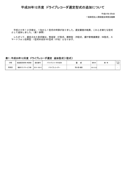 貨物自動車用ドライブレコーダ選定結果一覧表(pdf)