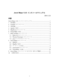 Joruri Maps インストールマニュアル(210KB)