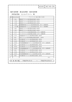 協和道路・鹿島道路・福田道路 共同企業体 なにわアスコン 殿