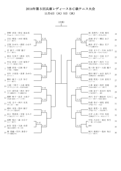 2014年第5回兵庫レディースBC級テニス大会