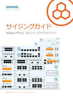 Sophos SG シリーズ サイジングガイド