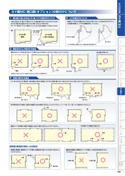 ヨド蔵MD 開口部（オプション）の取付けについて