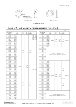 MS バックアップリング MS 28774 (旧ARP MS28775 Oリング対応）