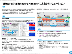 VMware Site Recovery ManagerによるDR - Hewlett