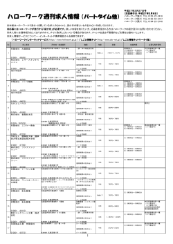 週刊求人情報パートタイム (PDF 110KB)