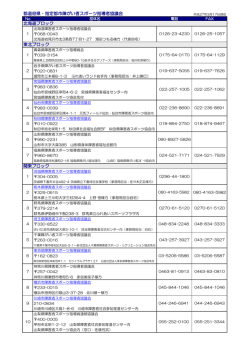 北海道ブロック 東北ブロック 関東ブロック 都道府県・指定都市障がい者