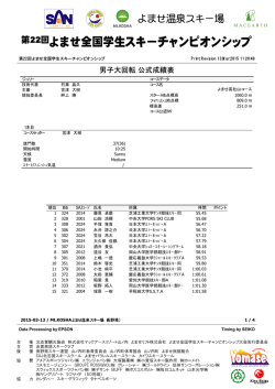 男子GS