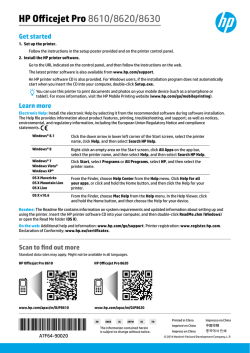 HP Officejet Pro 8610/8620/8630
