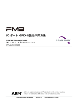 I/O ポート GPIO の設定/利用方法