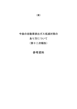 （第十二次報告）案【参考資料】