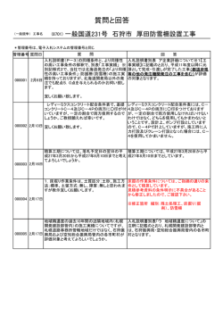 一般国道231号 石狩市 厚田防雪柵設置工事