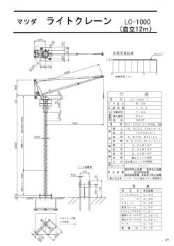マツダ ライトクレーン マツダ ライトクレーン LC-1000