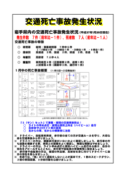 交通死亡事故発生状況[pdf]