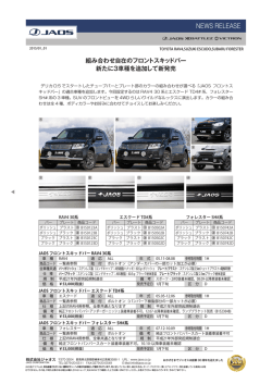組み合わせ自在のフロントスキッドバー 新たに3車種を追加