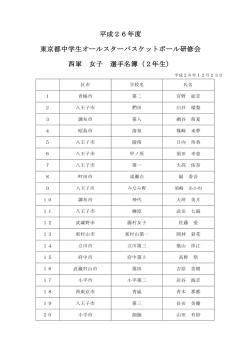西軍女子