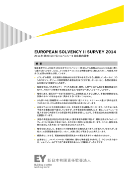 2014年 ソルベンシーⅡ サーベイ概要 （PDF：184KB）
