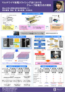 マルチワイヤ放電スライシング法における グループ給電方式の開発