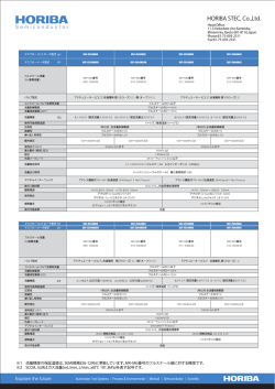 大流量対応SEC-Z500X series 仕様一覧