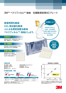 3M™ ペトリフィルム ™ 培地 生菌数測定用ACプレート 検査時間も軽減
