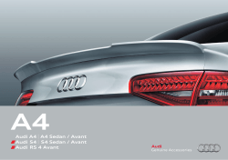 Audi A4 A4 Sedan / Avant Audi S4 S4 Sedan / Avant Audi RS 4 Avant