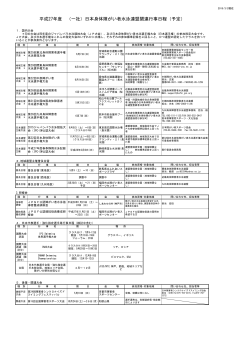 27年度JPSF事業日程 HP掲載2 - 一般社団法人 日本身体障がい者水泳