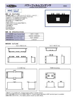 パワーフィルムコンデンサ HVC