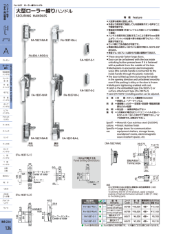大型ローラー締りハンドル