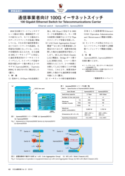 通信事業者向け100G イーサネットスイッチ (PDF: )