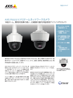AXIS P5522/-E PTZドームネットワークカメラ