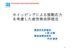 ホィッピングによる振動応力を考慮した疲労寿命評価法