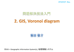 ※GIS = Geographic Information System(s), 地理情報システム