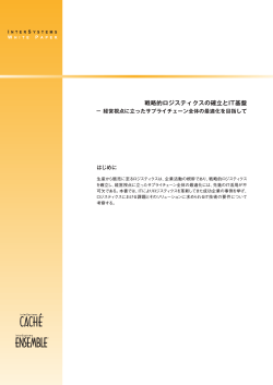 戦略的ロジスティクスの確立とIT基盤