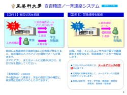 安否確認／一斉連絡システム 【携帯メール編】