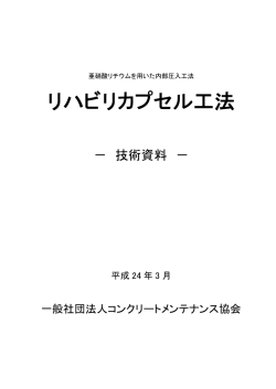 リハビリカプセル技術資料 pdf（273KB）