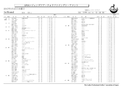 1st Round - 日本女子プロゴルフ協会;pdf