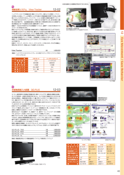 視線追尾システム View Tracker 非接触視線入力装置 QG-PLUS