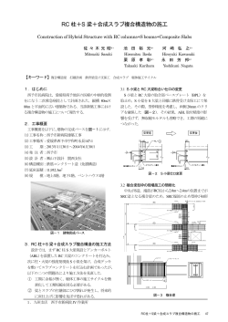 RC 柱＋S 梁＋合成スラブ複合構造物の施工 - TOBI