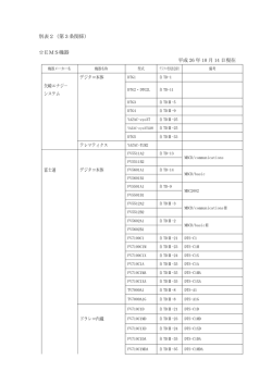 助成対象機種