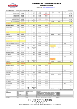 SINOTRANS CONTAINER LINES シノトランスジャパン株式会社