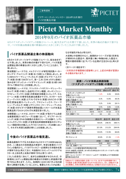Pictet Market Monthly