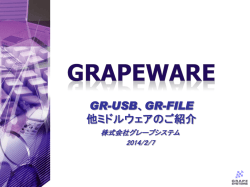 GR-USB、GR-FILE 他ミドルウェアのご紹介