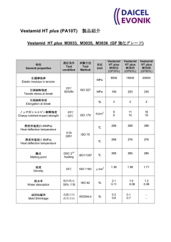 Vestamid HT plus (PA10T) 製品紹介