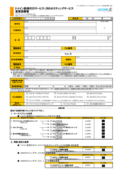 ドメイン取得代行/DNSホスティングサービス共通