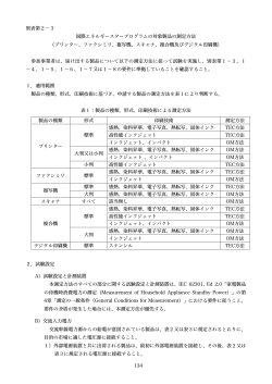 134 別表第2－3 国際エネルギースタープログラムの対象製品の測定方法