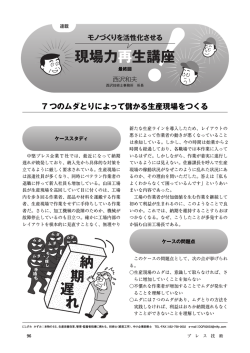 モノづくりを活性化させる現場力再生講座 最終回