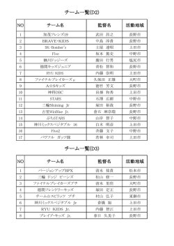 リーグ、トーナメント、タイムスケジュール