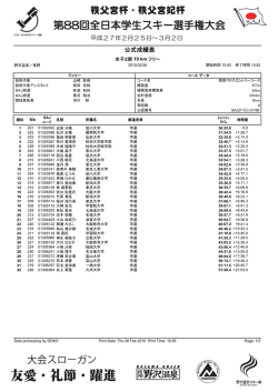 公式成績表